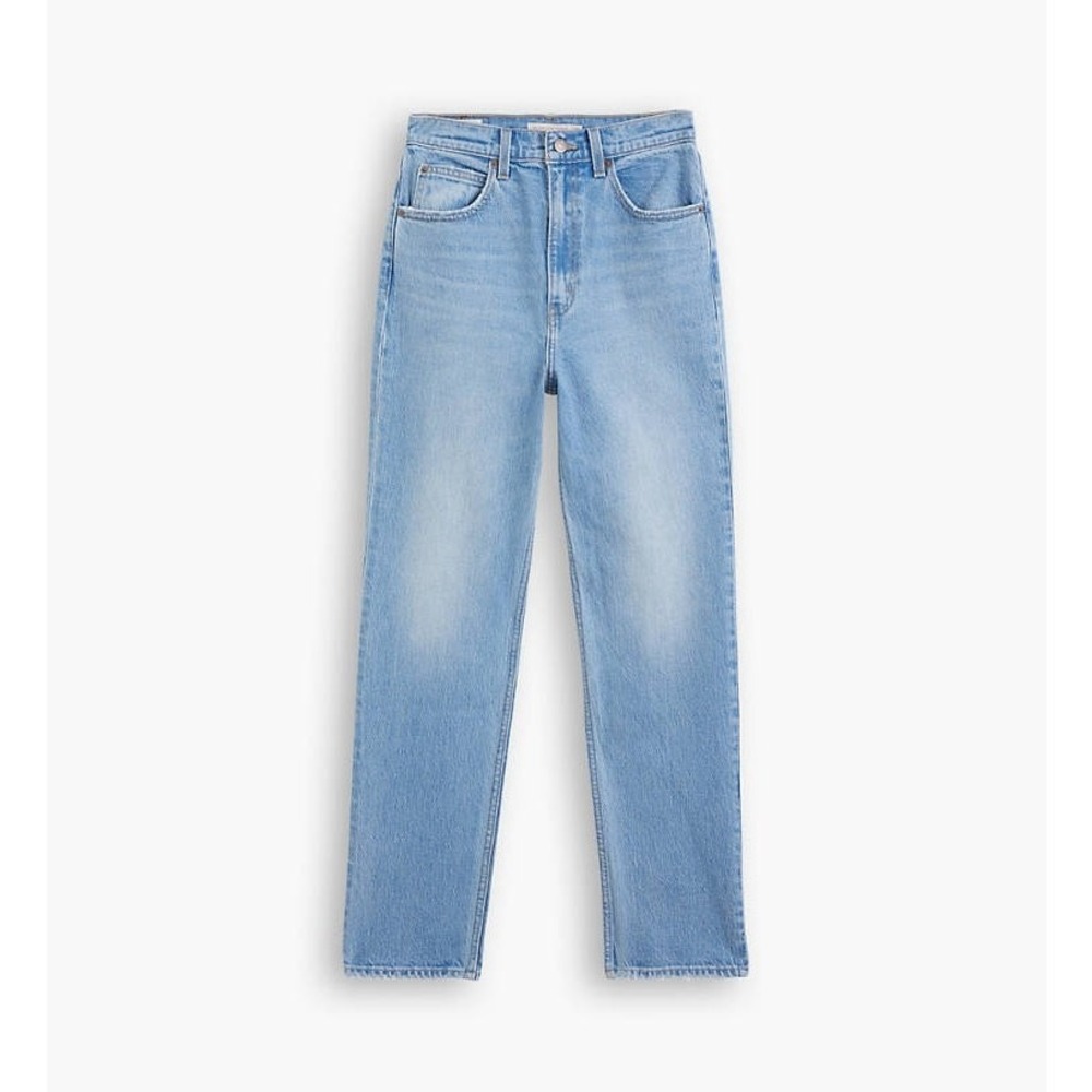 Levi's 70s High Rise Slim Straight Jeans Womens 20W Plus Lite Wash Denim Classic